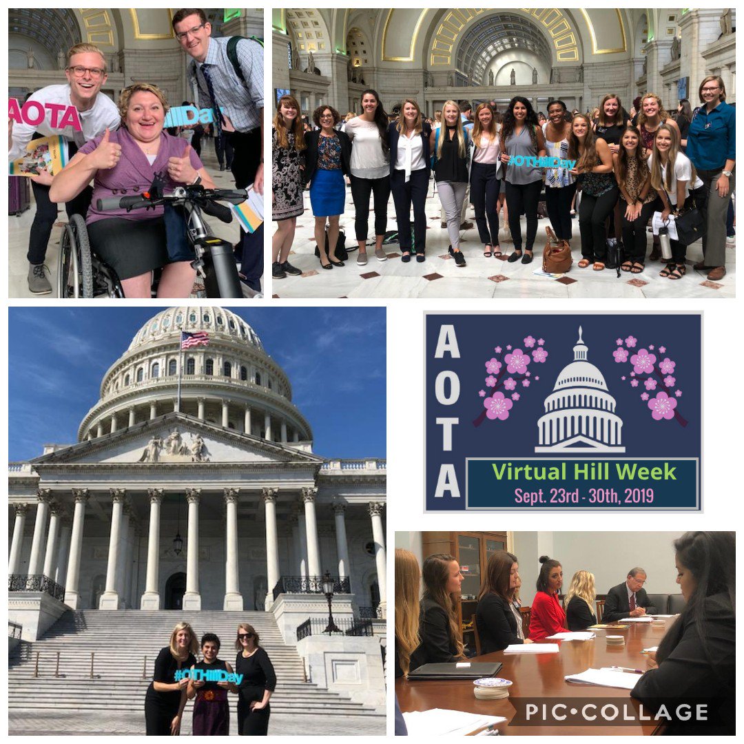 AOTAInc's tweet photo. Nearly 600 OT practitioners convened on Capitol Hill today for #OTHillDay. Their message: OT helps clients live life to its fullest. Unable to attend today? AOTA’s Virtual Hill Week continues today through September 30. Let your voice be heard! https://t.co/L80yD9GhE8 https://t.co/87Gw5KdWvn