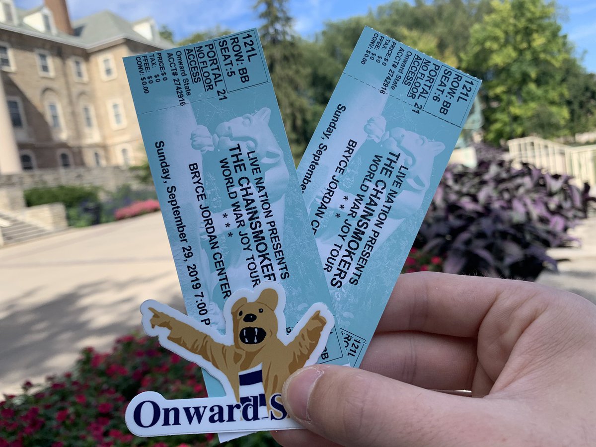 We ain’t ever getting older...but we are giving away tickets to see <a href="/TheChainsmokers/">THE CHAINSMOKERS</a> at the <a href="/JordanCenter/">Bryce Jordan Center</a>!

RT and follow for a chance to win!