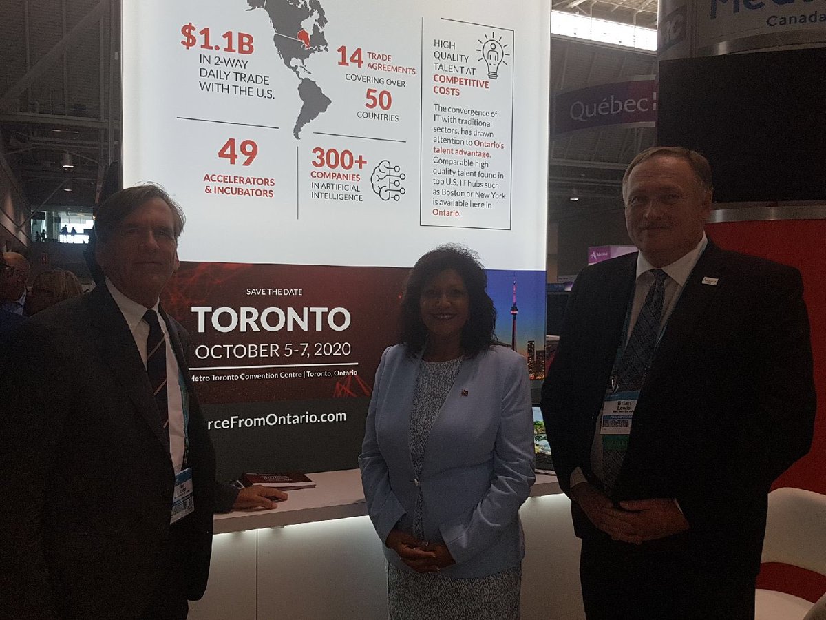 ninatangri's tweet photo. Productive day of meetings at the #MedTechConf including with @SonoSite. Ontario is Open for Business, Open for Jobs, and Open for Investment in the #MedTech sector and beyond! @investontario @ONeconomy https://t.co/nNst5kgnLs