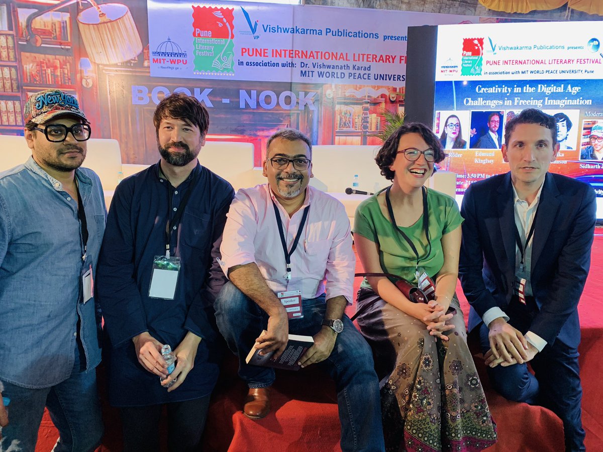 anirban_b's tweet photo. Freedom of Creativity in the Digital Age of VR/on demand/OTT platforms - another killer session with @SedaRoeder Edmund Kingsley Mika Johnson moderated by @irocksid HOUSE FULL EVENT AT @PuneIntLitFest @manjiriprabhu #PILF2019 #PUNELITFEST https://t.co/7kyOhjDUvi