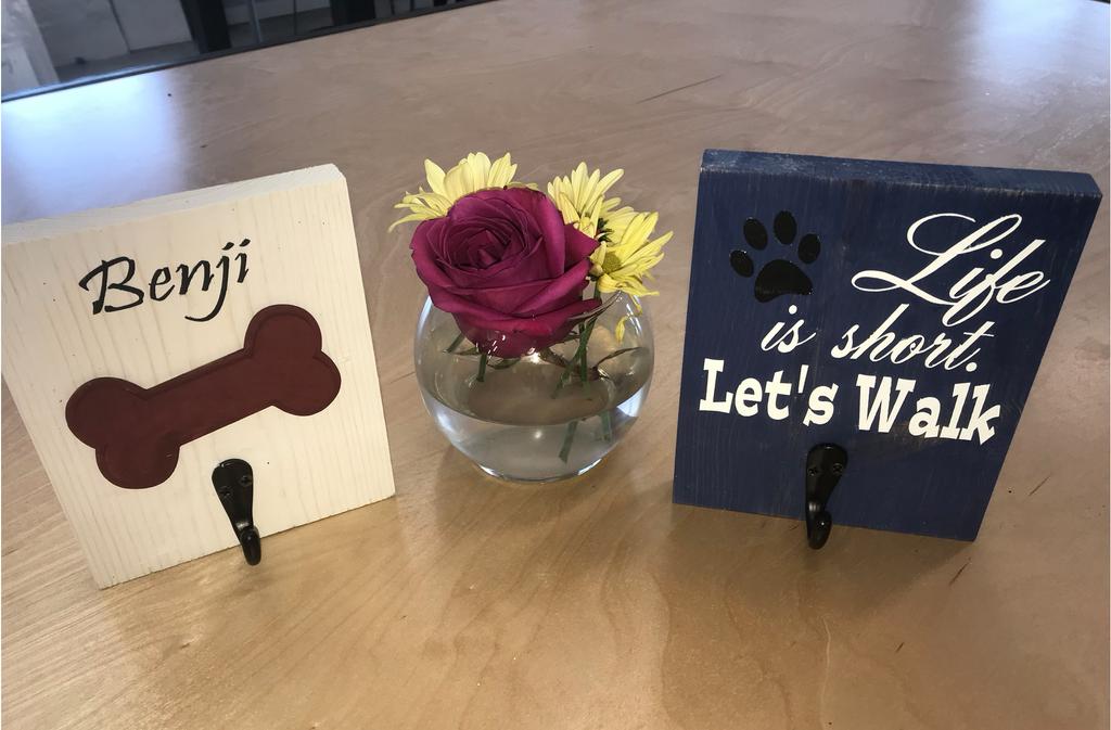 Join us for our Dog Leash and Sign Workshop! Dog Lover's can make a leash holder or paint a sign to display the love for their dog. buff.ly/30oN4ea