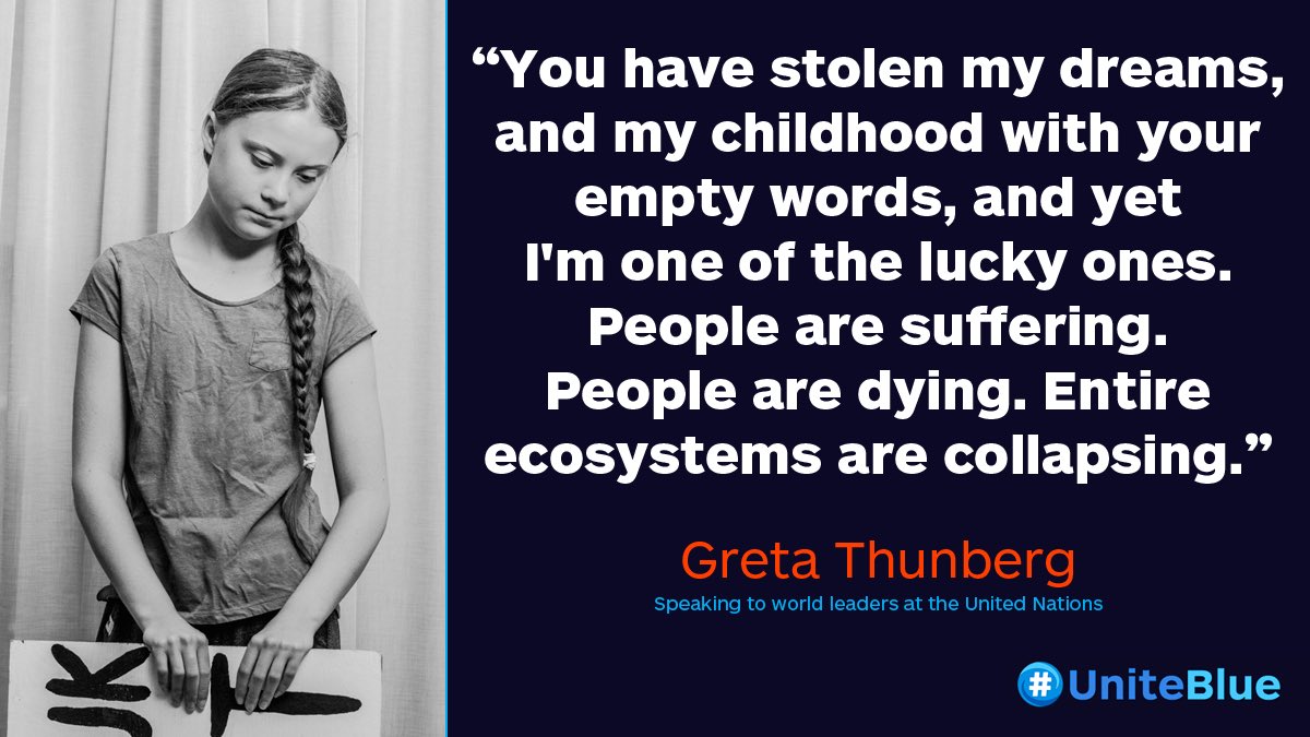 UniteBlue's tweet photo. Thousands of childhoods are being stolen. We need action now, not empty promises.
#GND
#GreenNewDeal https://t.co/wUjii0T4gH