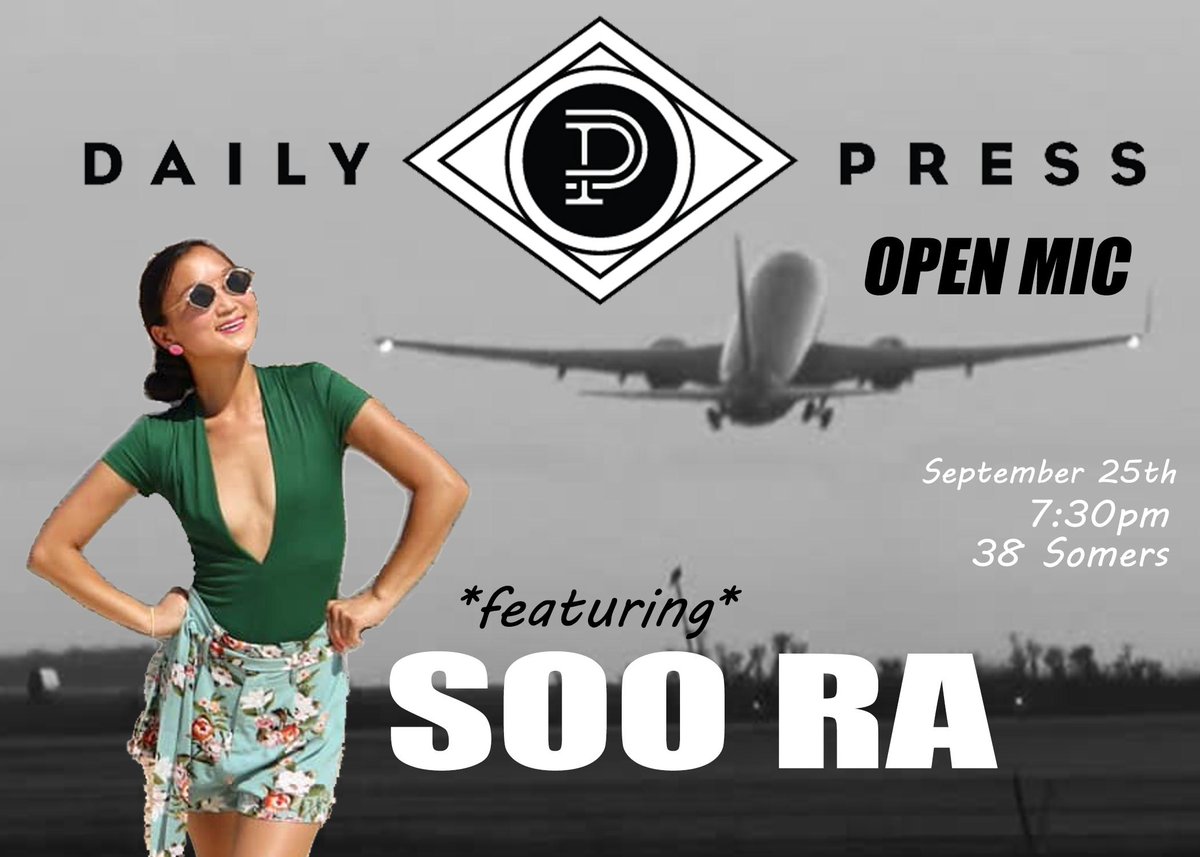 She's Soo Ra but don't call her Sue 🤨

and she's featured at DP Open Mic on Wednesday night! 7:30pm

😁😁😁😁