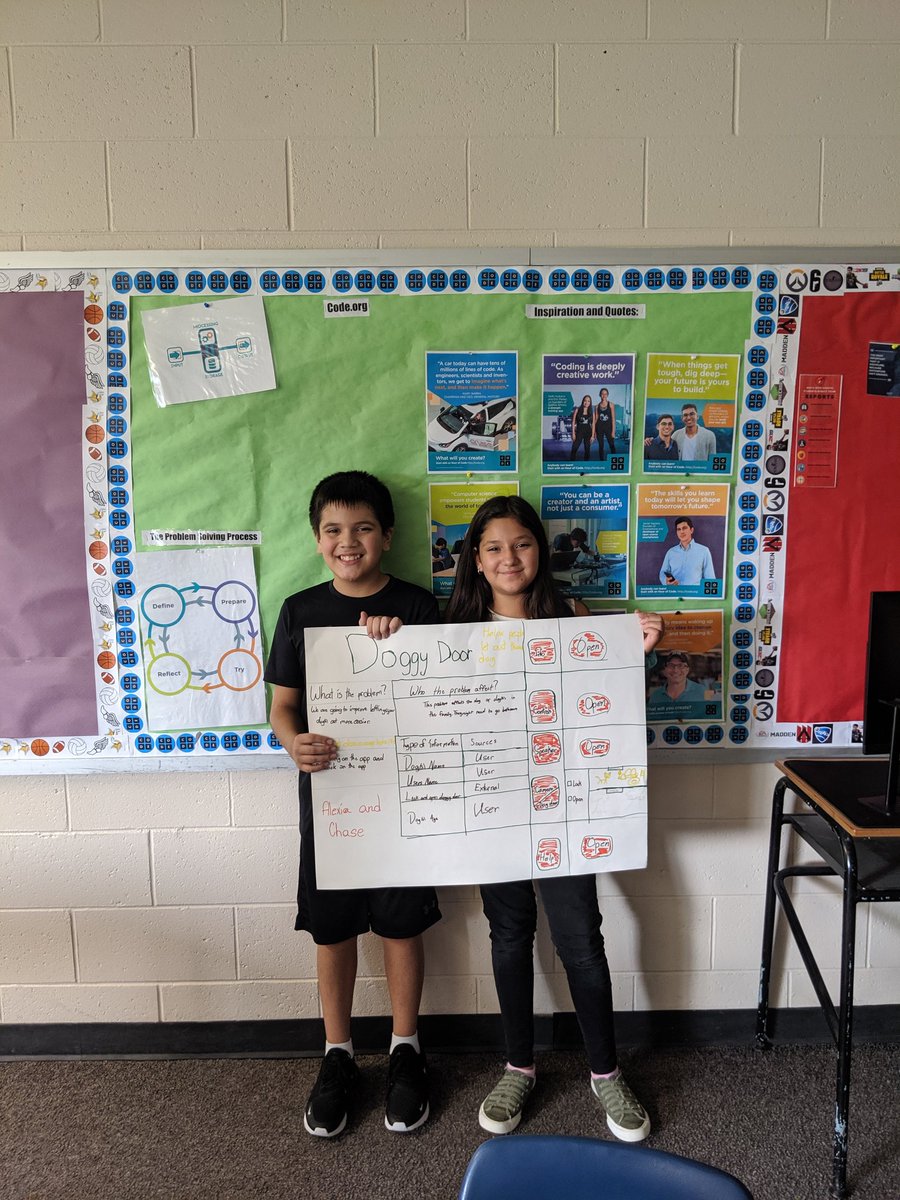 Jdavidson225's tweet image. Some of our students presenting their apps at the end of unit 1. #Code #MiCoding #CSD