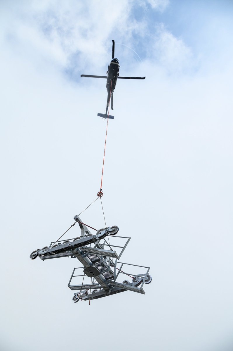 Some cool shots courtesy of <a href="/SchweitzerID/">Schweitzer</a> of the new ski lift towers being installed.

The resort recently enlisted the help of a helicopter to drop in towers for the new lifts. They new lifts replace the old Snow Ghost chair and are expected to be running this season.