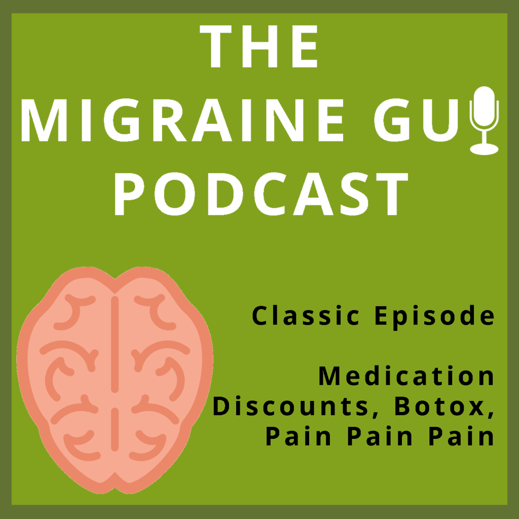 HeadacheReview's tweet photo. Migraine Podcast Classic - Medication Discount, Botox for Migraine, and Pain Catastrophizing Sub today! https://t.co/dyr8kpr61J https://t.co/kZ9YcuIiRO