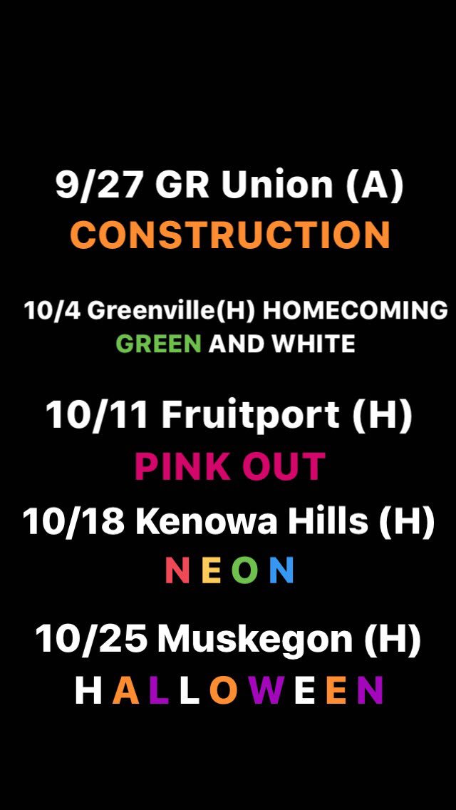 RPHSpride's tweet photo. REVISED STUDENT SECTION THEMES!!! https://t.co/MelWFzgczd