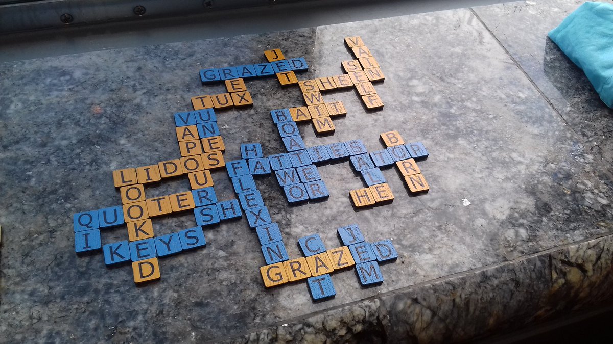 Playing sprout word on the cruise ship from Cozumel to Miami as sailing past a couple of storms.