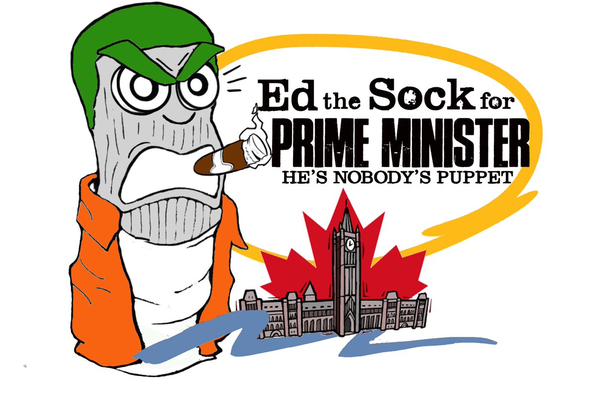 EdtheSock's tweet photo. Four Original Ed Designs Are AVAILABLE NOW on a variety of T-Shirts in our all new #FU_Network Store!
https://t.co/3uJxkNK3i6

#EdTheSockForPM (Photo Realistic) 
#EdForPM (Cartoon)
#IWasRaisedByEdTheSock
#THINK!

Help keep https://t.co/FRL3A7KCfv going &amp; growing! https://t.co/uXIiwwF0Hp