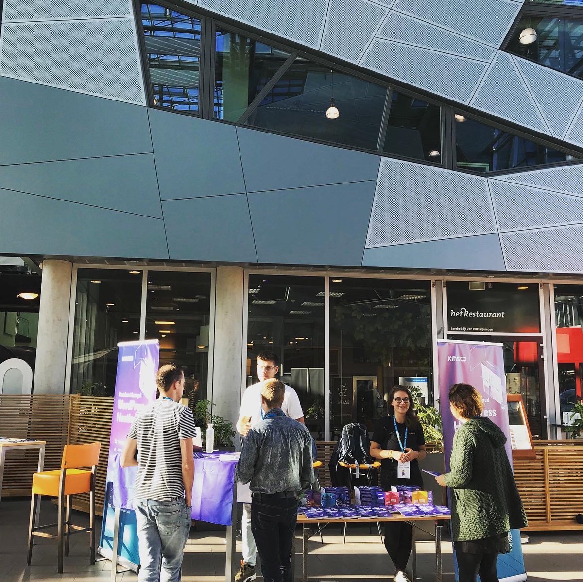 kinsta's tweet photo. Kinsta enjoying @WordCampNmgn this weekend. ๐ณ๐ฑ And a little Sjoelbak thanks to the @yoast team. ๐ #WC024 https://t.co/hEmSVBB4xM