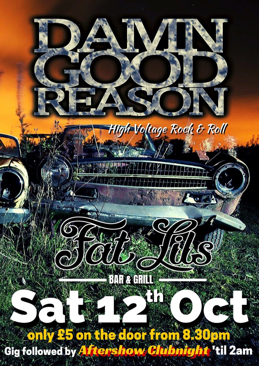 DamnGoodReason's tweet image. Looking forward to gettin' back in the saddle at Witney's favourite music joint! Come on down for some high voltage classic r'n'r and a damn good time... you know it makes sense, see ya there! DGR 🤘🎶 x
