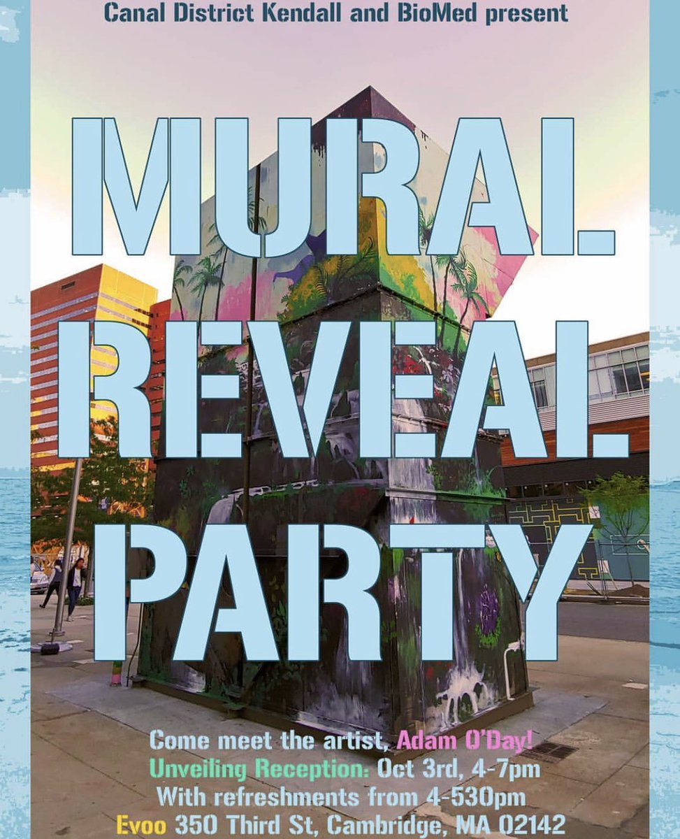 Come celebrate with us on 10/3 as we unveil our neighborhood’s incredible new mural, created by the talented <a href="/adam_oday/">Adam O'Day</a>. Party starts 10/3 at 4:00 PM at 5 Broad Canal Way - <a href="/EVOOrestaurant/">EVOO Restaurant</a> &amp; <a href="/KikaTapas/">Kika Tapas</a>. See you there! 🎨