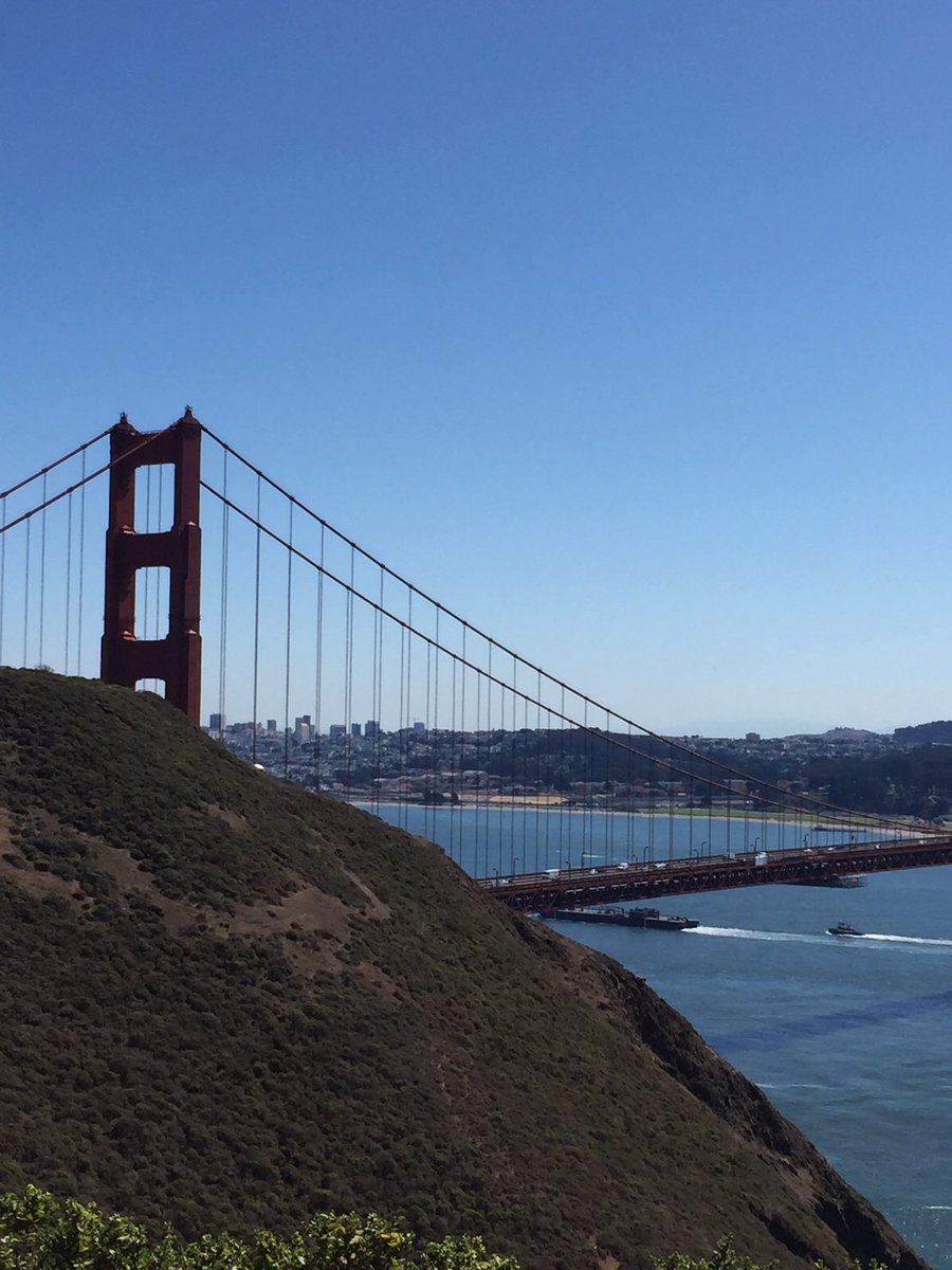 The Mon view from the MarinHeadlands. Warm offshore winds will boost temps Tue. Red Flag Warning for North&East Bay Hills 9pm Mon - 11am Wed