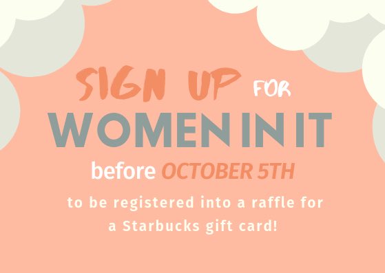 INTERallianceGC's tweet photo. Sign up for the Women in IT Conference by October 5th for a chance to win a Starbucks gift card! It'll be a latte fun!
https://t.co/FUGY4lHxhm https://t.co/VTAQbXpBIv
