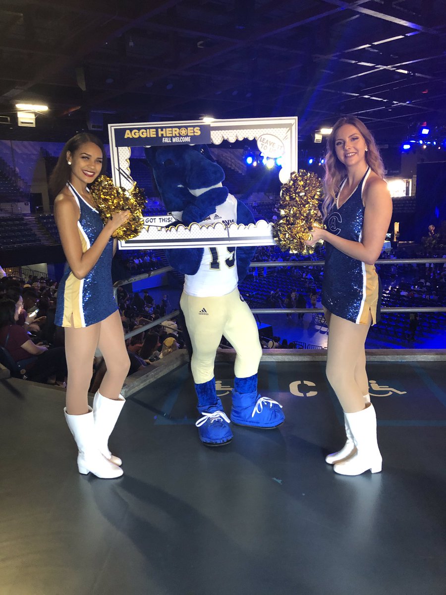 Spot Gunrock! Snag a photo with our favorite mascot! #AggieHeroes #GoAgs