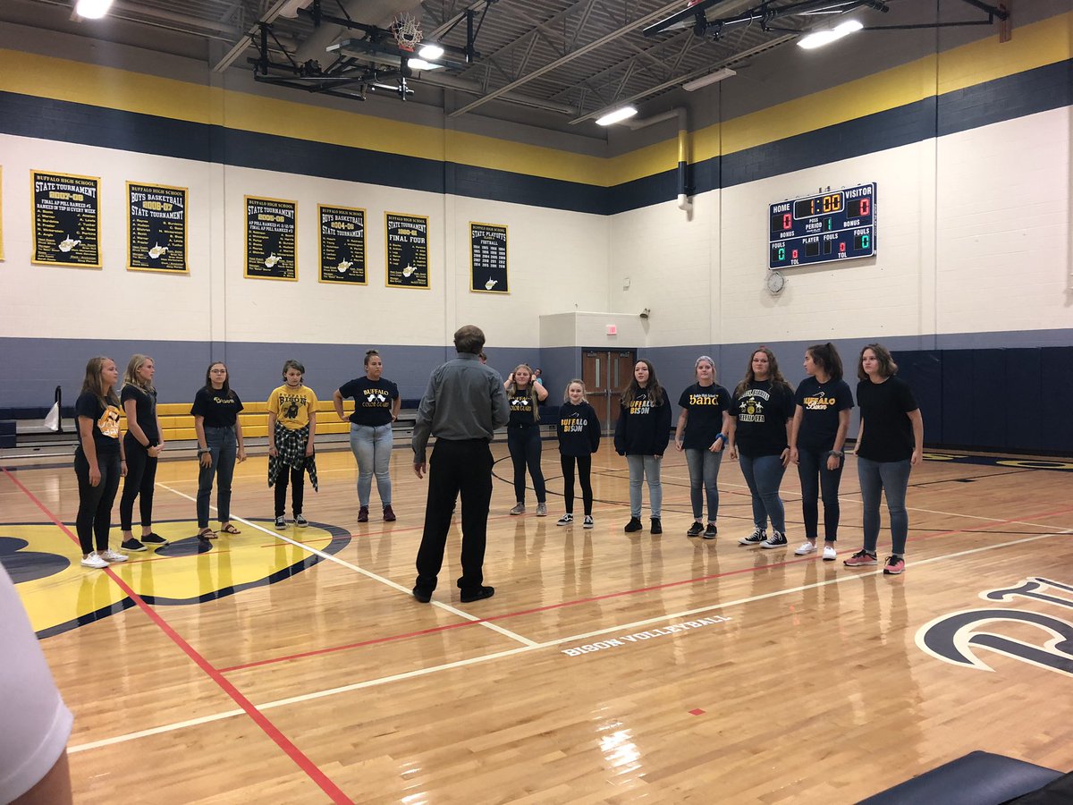 The Buffalo Choir did an AMAZING job opening our trimatch with St. Joe and Sherman, singing the National Anthem!