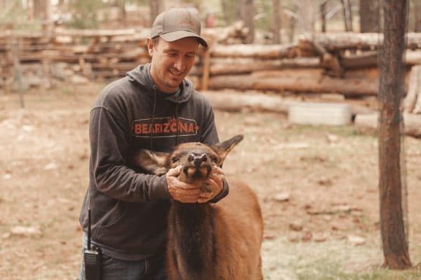 NAUAlumni's tweet photo. Dave O'Connell '11 was destined to work with animals - and was there for the call to save one Lucky elk 💙💛 https://t.co/pOTX23EAeh #GoodFeelingFriday https://t.co/nDJ9moePpb