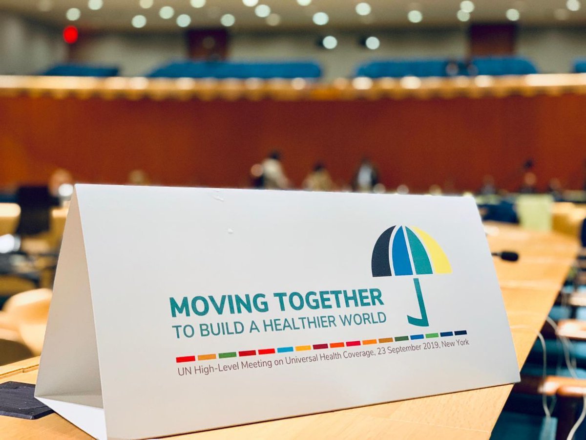 "The approval of the high-level <a href="/UN/">United Nations</a> Political Declaration on Universal Health Coverage is a testament of what we can achieve when we work together. It is the recognition that we can do better. That health is a human right. That health must be for everyone" #HealthForAll #UNGA