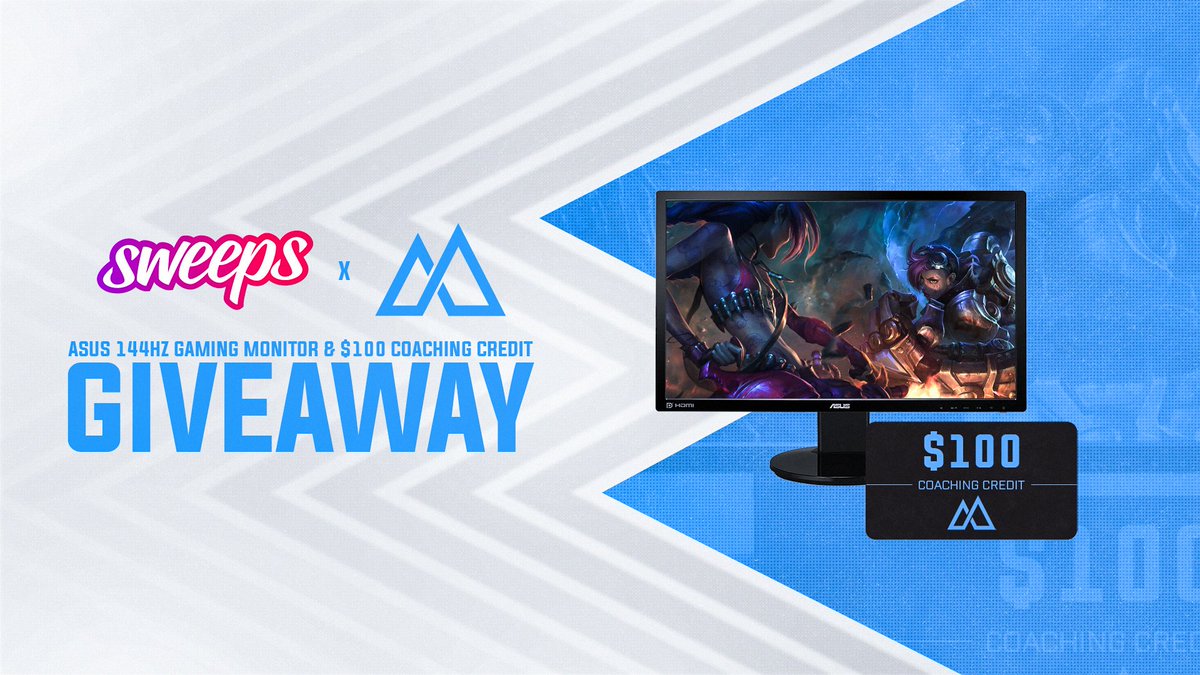 EpicTalentGG's tweet photo. We've teamed up with @Elventusgg for this ASUS 144Hz Gaming Monitor and $100 Coaching Credit giveaway!

To enter:
🔗 Click here: https://t.co/PnVfL2l9iB

Bonus entries:
💬 Tag two or more friends
💞 Retweet and like this post
👉 Follow @Elventusgg &amp; @Sweepsgg https://t.co/GPPAdY0WWt
