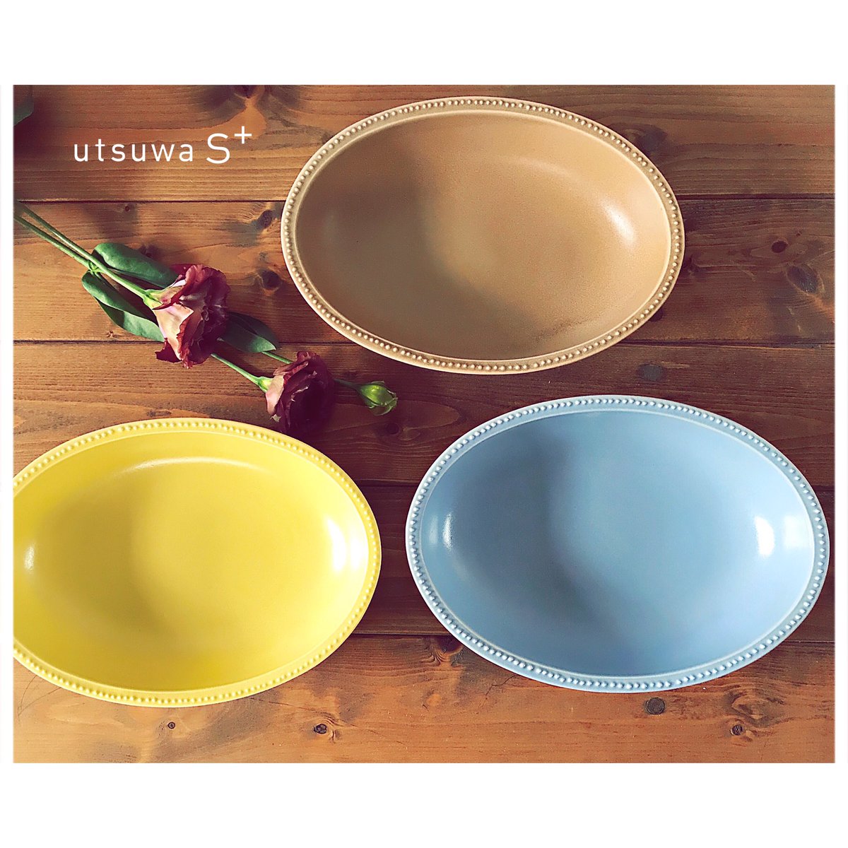 utsuwa_splus's tweet photo. 2019.9.24
管理栄養士でもある食の専門家、菱沼未央さんと作る器プロジェクト「 #パンとごはんと …」シリーズから、 #ボウル の縁にかわいらしい #ドット があしらわれたオーバルボウルです。
. 
https://t.co/Wu8Ru9UFgt
.
#うつわエスプラス #utsuwasplus
#コレンス 1階15号室
#カレー皿 #パスタ皿 https://t.co/iYDpiDkisc