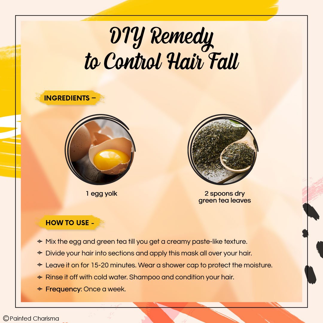 CharismaPainted's tweet photo. If you’re troubled by #hair fall, try this easy DIY hair mask with an egg yolk and #greentea. It will control your #hairfall in no time at all!

Visit our website for some #beautytips and keep following us @CharismaPainted  for some amazing #beauty and #wellness tips! https://t.co/ixlypNcvnk