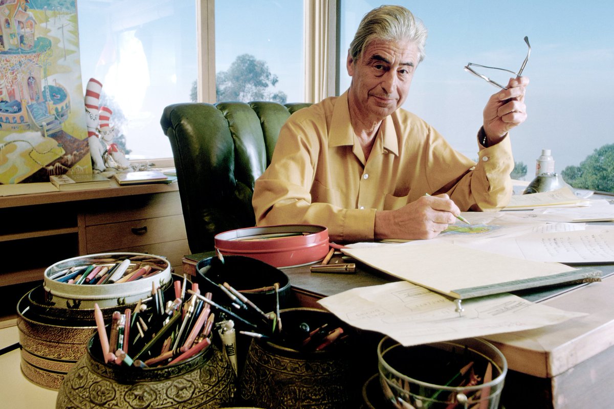 deathbyhibachi's tweet photo. American entertainer #DrSeuss died from #cancer #onthisday in 1991.
#otd #TheodorSeussGeisel #author #writer #cartoonist #poet #animator #artist #TheCatintheHat #TheoLeSieg #RosettaStone #TheophrastusSeuss #HortonHearsaWho #HowtheGrinchStoleChristmas #GreenEggsandHam #Seuss https://t.co/oPhmbrjYLe