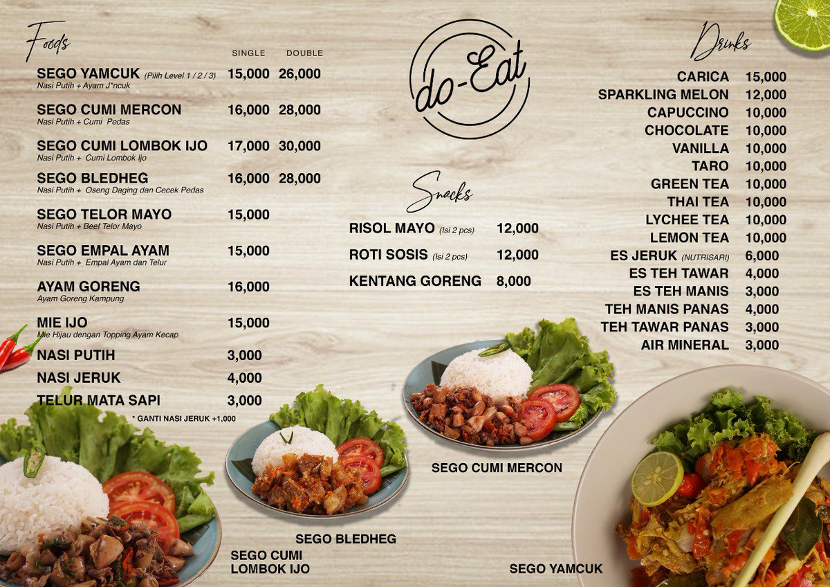 feb_brian's tweet photo. Twitter please do ur magic..
Buat arek2 Jember, skrg ada tempat makan baru nih di jalan Sumatra. DO EAT BISTRO. Yuk sedulur podo mampir makan.. https://t.co/5RwodB609b