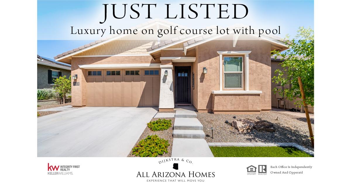 AllArizonaHomes's tweet photo. Solar home w/ pool &amp; putting green���️ in Victory at #Verrado adult comm on #golf course lot. 1,771 Sq Ft, 2 bed, den, bonus room, 2.5 bath, great room. Exclusive community amenities galore. 480-812-9200 PIN #4084
#PhoenixRealEstate #AllArizonaHomes #AZHomes
https://t.co/OYdYXZLr3j https://t.co/Pg4MblS2MQ