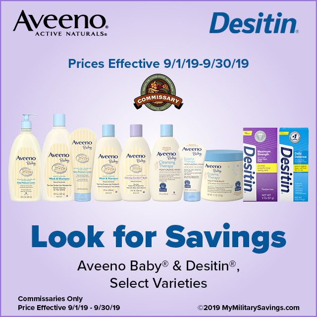 MyMilitarySvgs's tweet photo. From toes🦶 to nose👃 and in between,
Aveeno®️ and Desitin®️ have your baby’s back... and bum 😉

Head to your Commissary🛒 and $AVE on all of your baby’s needs 👶🏻🤗😍 https://t.co/BNPHYg7SKI
.
.
.
#aveeno #desitin #savings #baby #family #babyskin #bath #bum #heads #toes https://t.co/OIFrnkwZvq