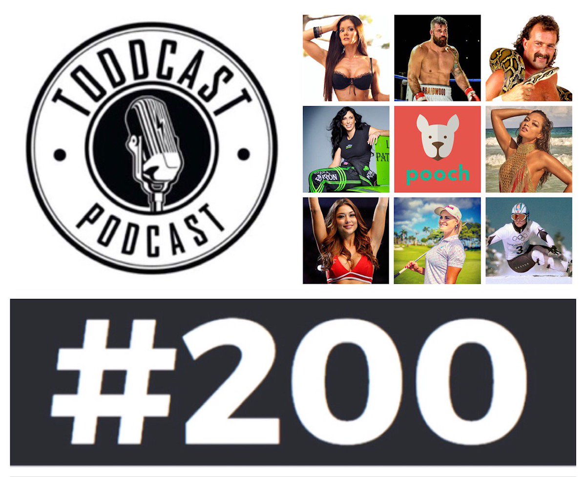 Hear 24 guest stories in our #MILESTONE 200th Episode inc. #IFBB pro <a href="/StaceyNaito/">Stacey Naito IFBB Pro</a> boxer <a href="/BraidwoodBoxing/">Adam Braidwood</a> #WWE hall of fame wrestler <a href="/JakeSnakeDDT/">Jake “The Snake” Roberts</a> &amp; retired #NHRA racer <a href="/AlexisDejoria/">Alexis DeJoria</a> ow.ly/jvQo30psMzd

* @PoochNetwork powers sporting guest visits!
