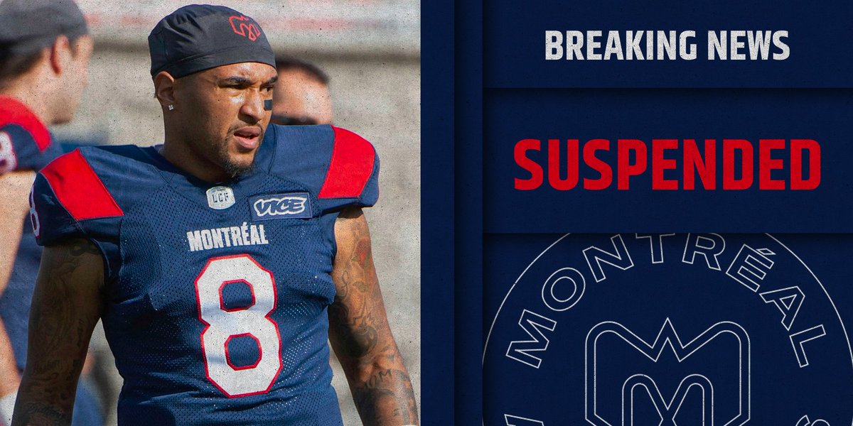 BREAKING: Vernon Adams Jr. has been handed a one-game suspension.

Details | on.cfl.ca/Xn6o30pAUN5