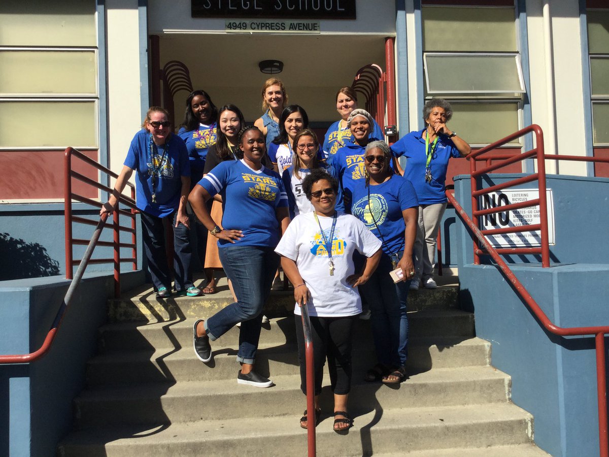 Stege staff reppin’ on spirit day 🌟