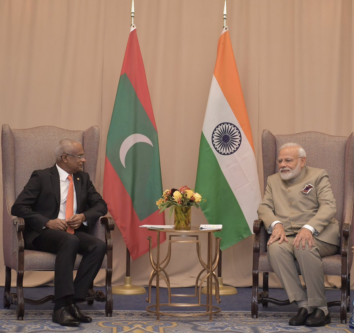 This evening, I had the pleasure of meeting my good friend Prime Minister <a href="/narendramodi/">Narendra Modi</a>. During our meeting, we had good and meaningful discussions on issues of mutual interest.