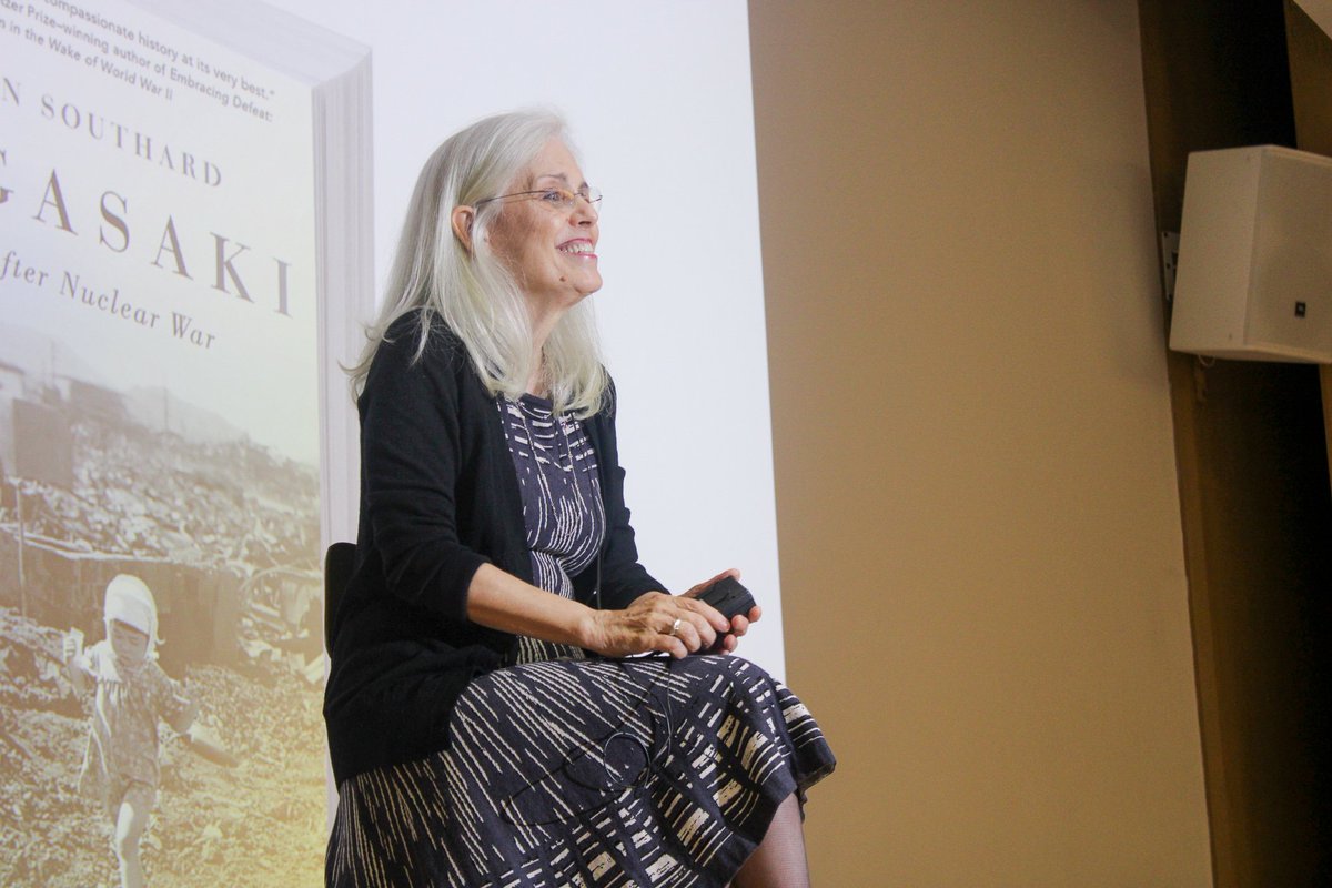 IUBThemester's tweet photo. Thank you so much to Susan Southard, the author of Nagasaki: Life After Nuclear War, for coming to IU this #themester to give a lecture on the people after Nagasaki. #rememberforget https://t.co/3igCQVmD19