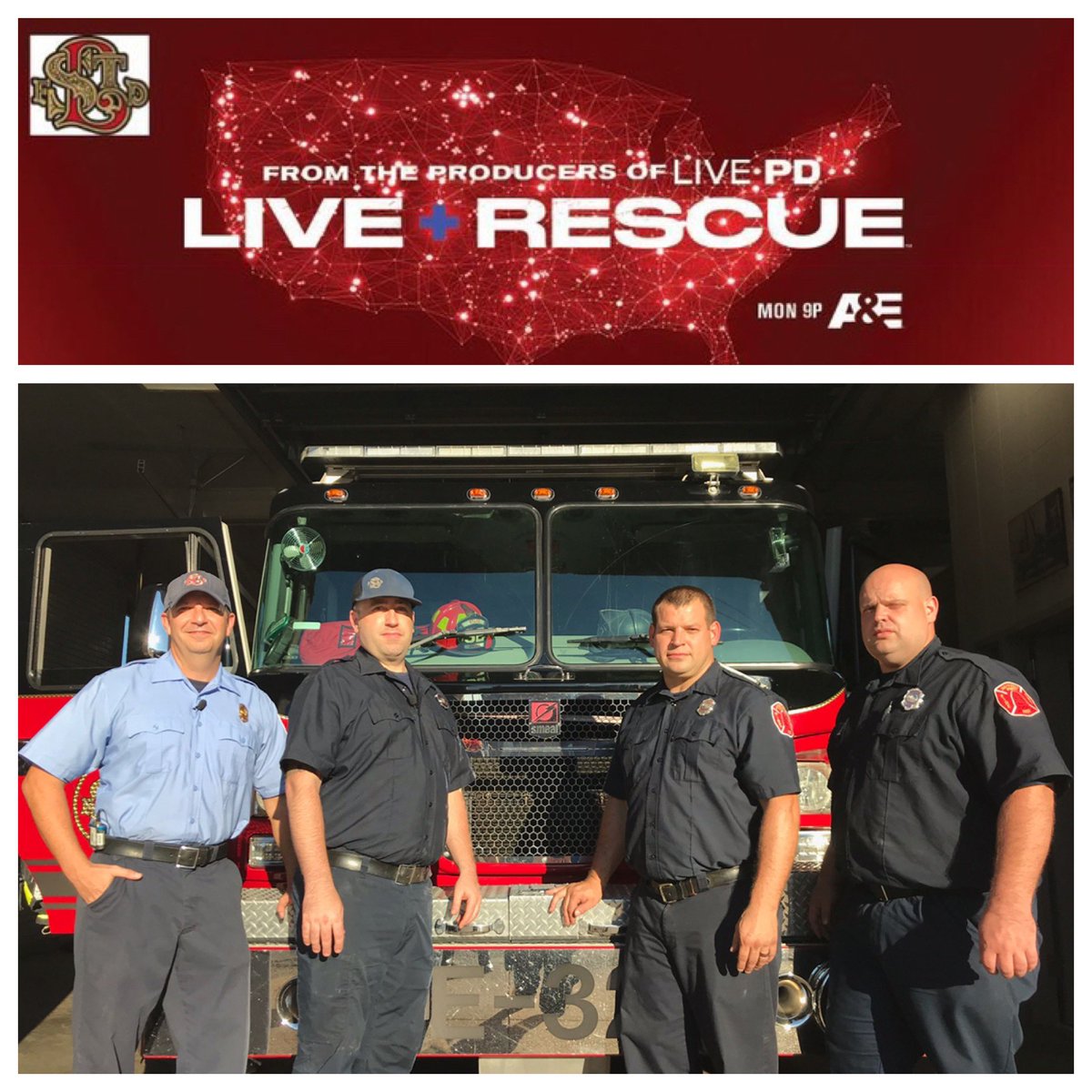 STLFireDept's tweet photo. It’s almost that time!
#LiveRescue is back after a brief break. Buckle up, it’s time for your weekly ride a long with some of our bravest!
Tune in 8PM CDT/9PM EDT on @AETV! #LiveRescueNation #YourFireDepartment #STLCity #STLFDExperience #NewHostAlert https://t.co/PHbaPgwcNP