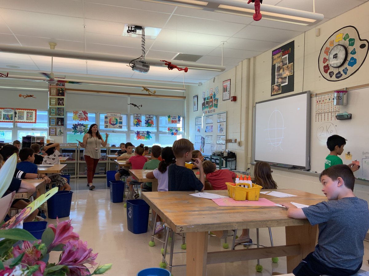 CBngarvin's tweet image. Digital inking used to model portrait drawing for 2nd graders at Butler.  #cbsdtech #cbinnovate @CBSDart @CBButlerElem