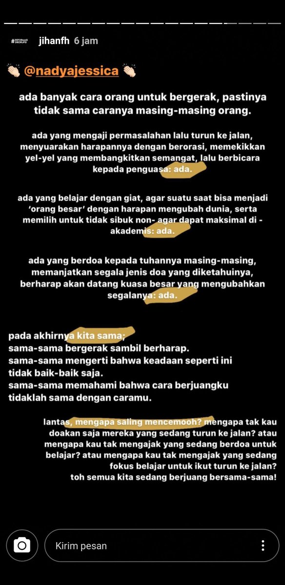ListianiNS_'s tweet photo. This! 🔥  #TolakRUUKUHP  #HidupMahasiswa https://t.co/JzMjSH8wBD