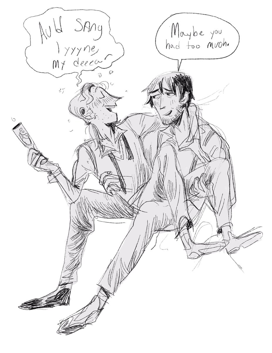 Sometimes you have a bad day and you gotta draw your characters being cute. You just gotta. 