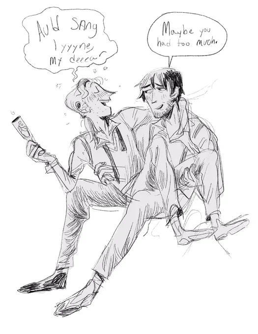 Sometimes you have a bad day and you gotta draw your characters being cute. You just gotta. 