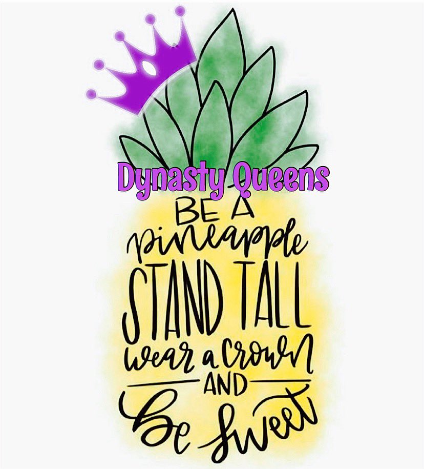 CA_DynastyCats's tweet photo. #motivationalmonday 
‘Be a Pineapple. Stand Tall. Wear a Crown and Be Sweet!’ 🍍👑🍭
#dynastycats #QUEENS #J4 #buildingaDYNASTY https://t.co/wooPPRdfb7