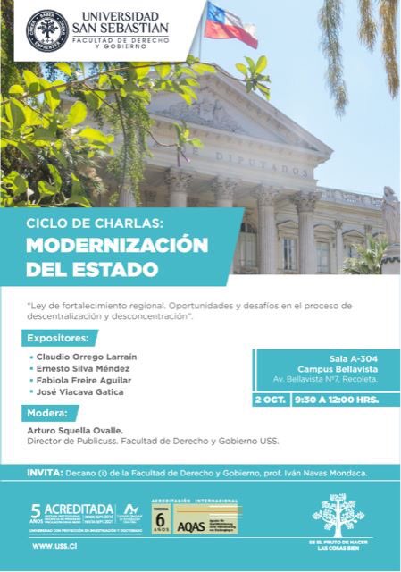 Inicio del ciclo de charla de modernización del estado! 2 de octubre en USS Bellavista.