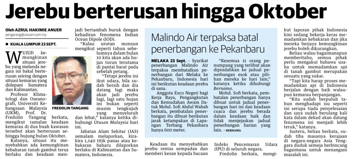 ahmadmaslan's tweet photo. Air dicatu
Musim kemarau
Jalan merekah
Hutan terbakar
Cuaca jerebu
Ya Allah..turunkanlah hujan & hentikanlah ujianMu ini
Kpd rejim #PH #DAP segera lakukan pembenihan awan di empangan #Macap #SpgRenggam & di #Melaka
Menteri yg tak pernah rasa air dicatu, prihatinlah kpd rakyat! https://t.co/MJ5r3RVSWP