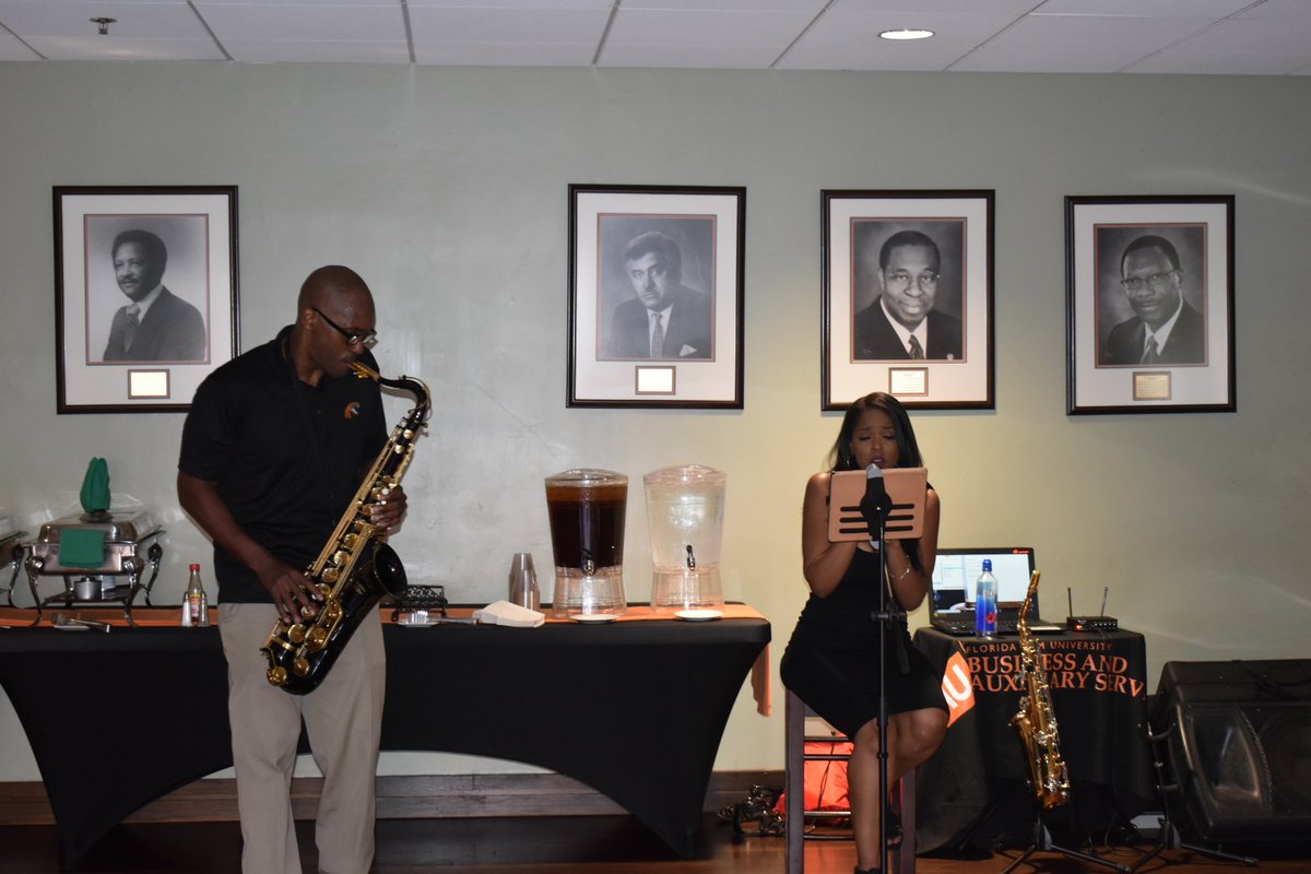 Tonight <a href="/FAMU_1887/">Florida A&M University</a>  and <a href="/PHAnews/">Partnership for a Healthier America</a>  hosted a cooking demonstration titled "What's Cooking?", an interactive display of student engagement that addressed healthy cooking and eating. Students prepared jerk chicken, Bahamian rice and peas, and cabbage. #HealthyCampus  #HealthyRattler