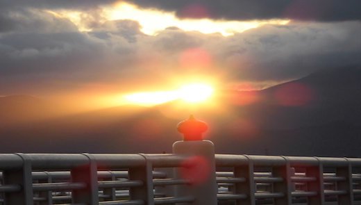 日の出写真 🌤️滋賀の朝日の景色 荒神山公園から見た日の出です。 （滋賀県彦根市