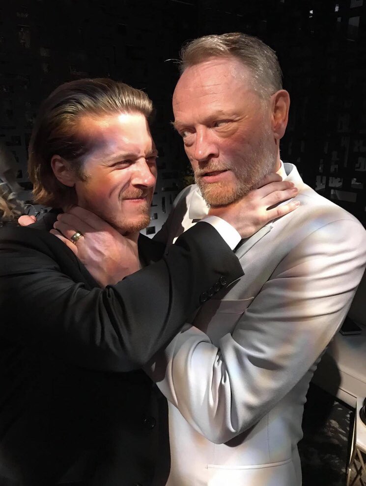 Adam and Jared Harris yesterday at the Emmys. Pics from theterroramc.tumblr.com, photos by Allegra Riggio #AdamNagaitis