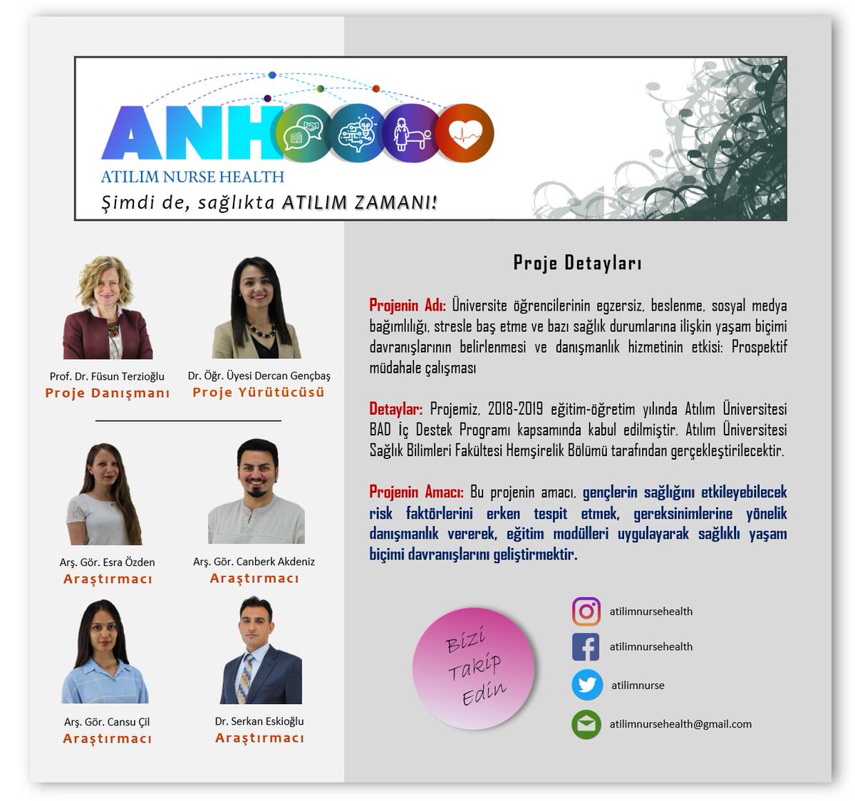 Projemiz başlıyor!

#atilimnursehealth
#atilimhemşirelik