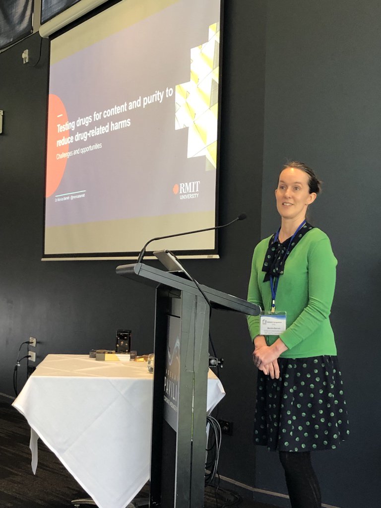 AODpeak's tweet photo. The history of drug checking can be traced back to the 60s, the early days of prohibition! Learning from the wonderful work of @monicabarratt at #SANDAS2019 https://t.co/F0uToXsyMR