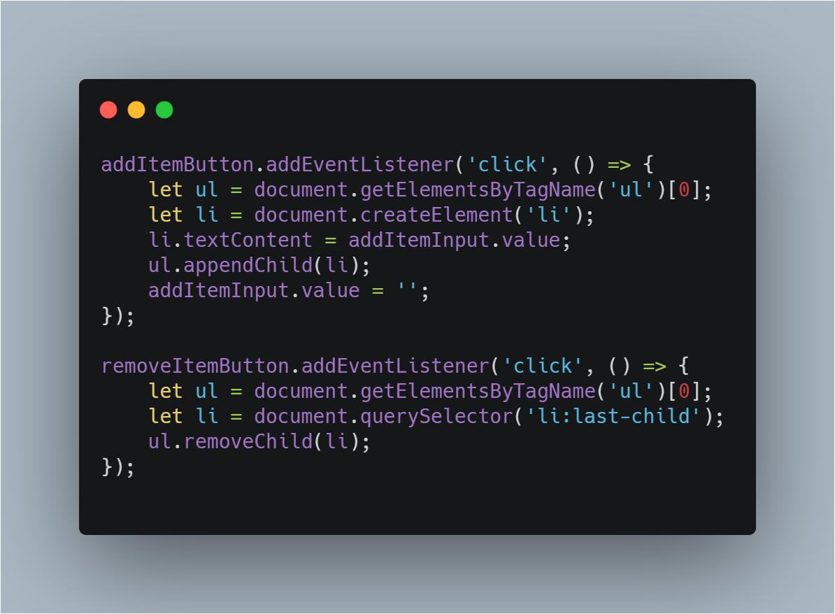 Staceyluvstech's tweet photo. Day 11 | R1D11 - Today I worked through JS and the DOM on @teamtreehouse. Using CSS Queries - document.querySelector( ) and creating a new element - document.createElement('div') #techdegree #mydaymycode #100daysofcode
Created with @carbon_app https://t.co/2w4Dejll5E