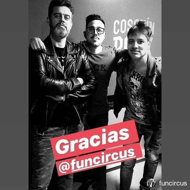 funcircus_rock's tweet image. Recién pasamos por @cosquinrockfm !!
Excelente nota del programa @cordoba_rockea !!
Gracias por la invitación a la gente de #cordobarockea @DJleosayon @4alhilorock @captainbluepro