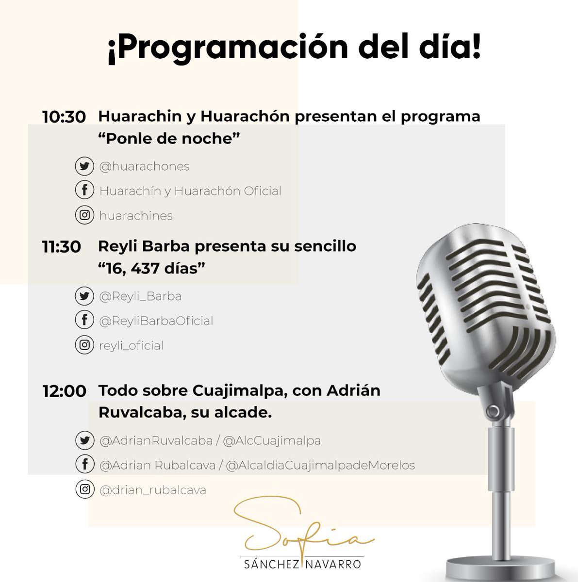 Hola, les comparto los invitados que tendremos mañana en el programa. Los espero mañana en 
<a href="/889Noticias/">88.9 Noticias</a>